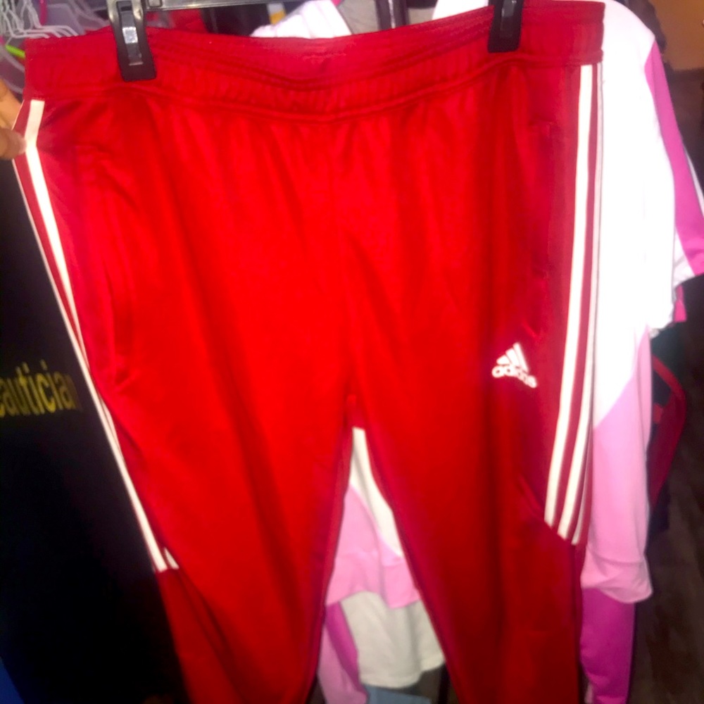 Red Adidas Pants Joggers